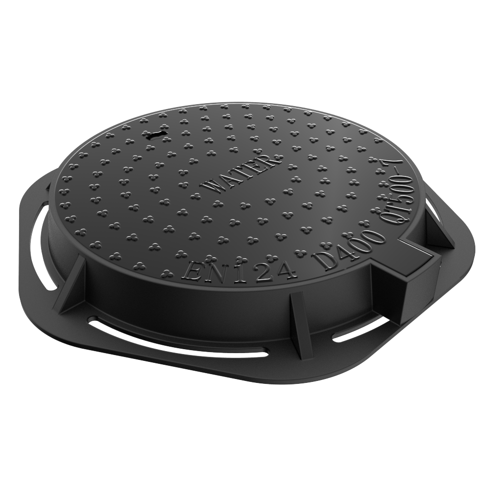 anti settling round quiet en124 d400 ductile iron manhole cover