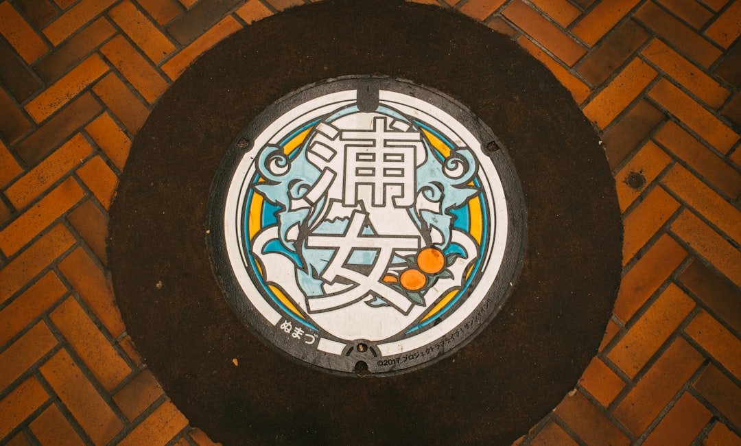about-img July 2021, Numazu.
Colored manhole with anime related design.